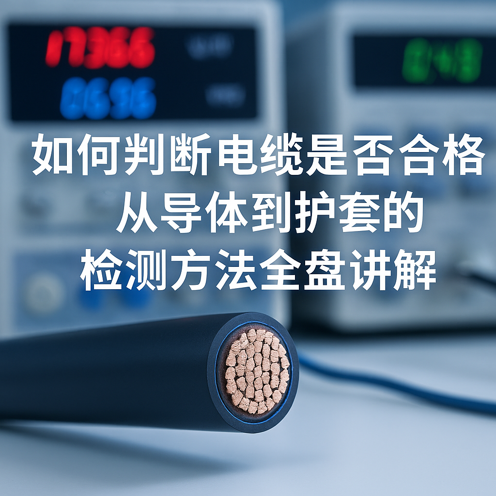 若何判断电缆是否合格？从导体到护套的检测步骤全盘解说