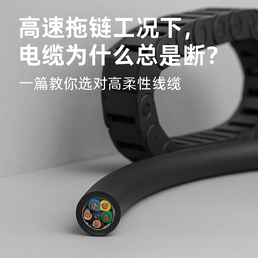 高速拖链工况下，电缆为什么总是断？一篇教你选对高柔性线缆