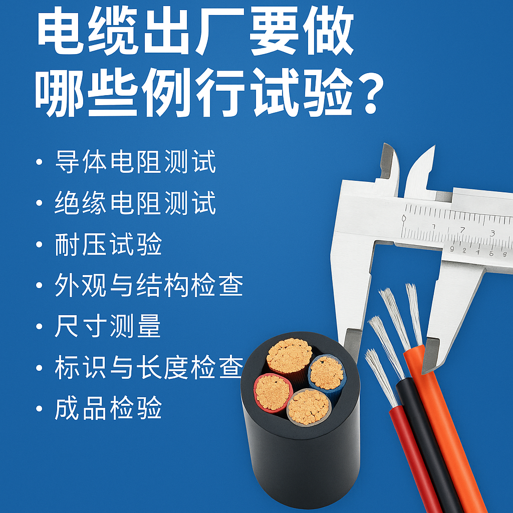电缆出厂要做哪些例行试验？一文讲清最关键的7项检测