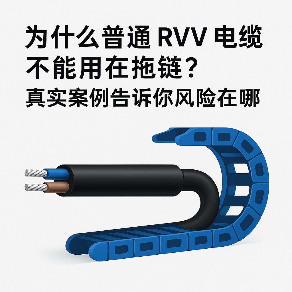 为什么通常 RVV 电缆不能用在拖链？真实案例通知你风险在哪