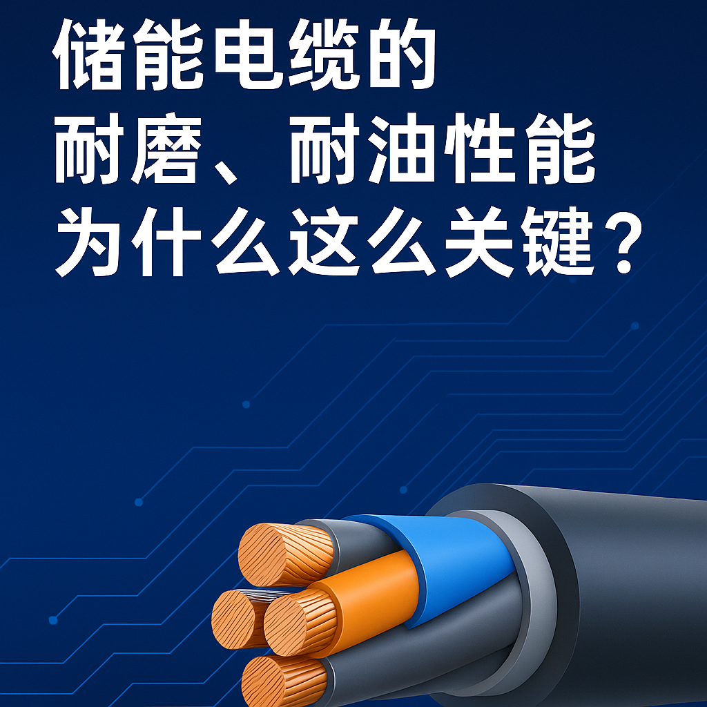 储能电缆的耐磨、耐油机能为什么这么关键？真实工况通知你答案