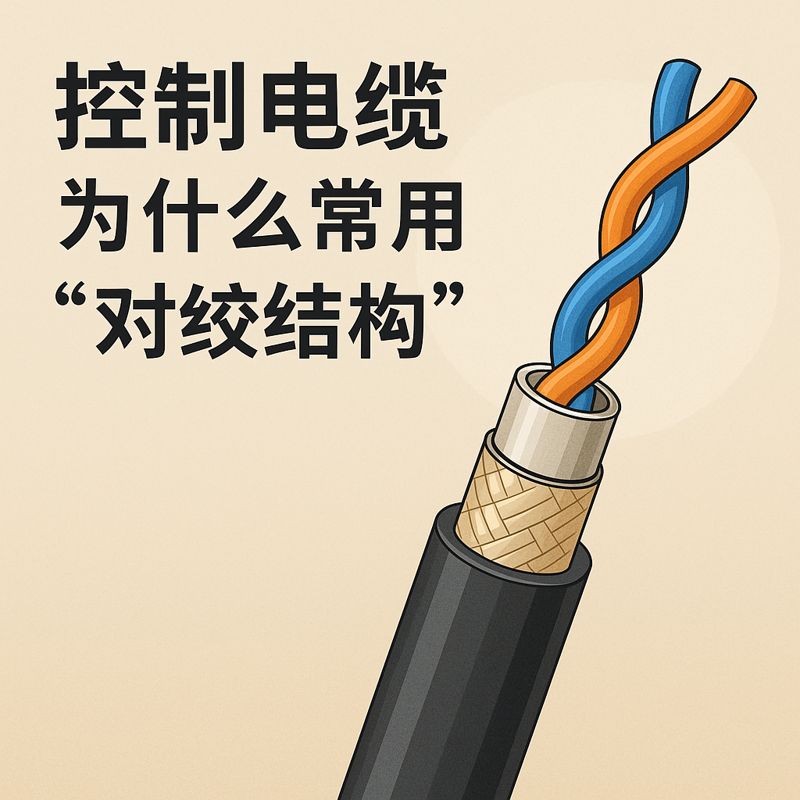 节造电缆为什么常用“对绞结构”？