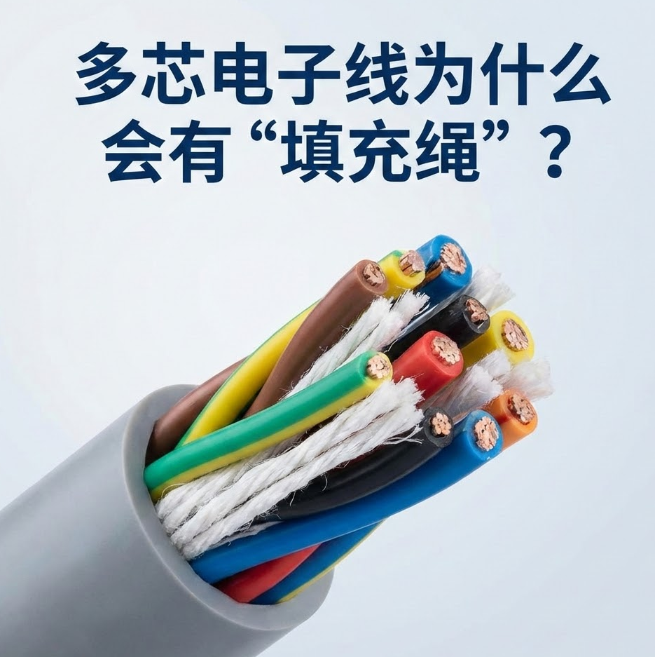 多芯电子线为什么会佑装填充绳”？